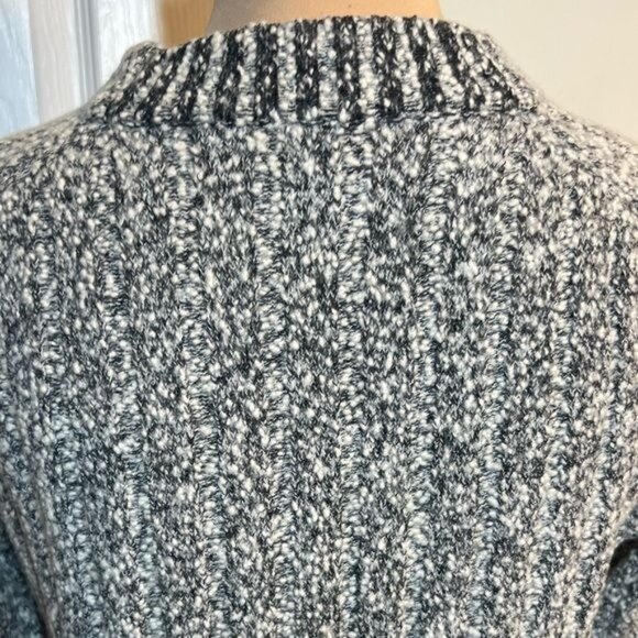 Rag & Bone Women’s Sweater Size Small Callisto Gray Ribbed Wool Blend Mock Neck - Picture 8 of 12